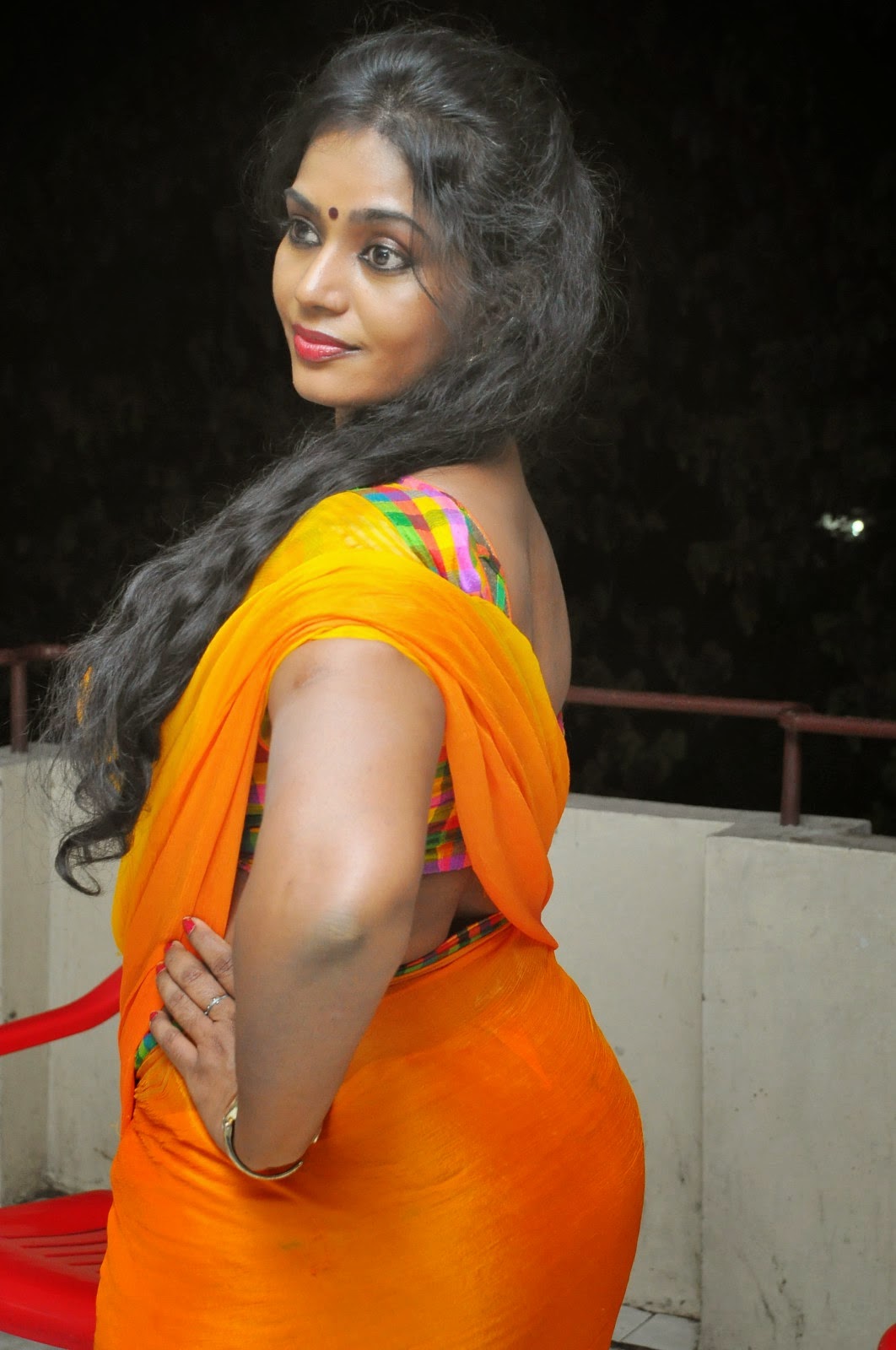 Jayavani Aunty Hot Sexy Navel Show In Yello Saree 6 Aaaafxw