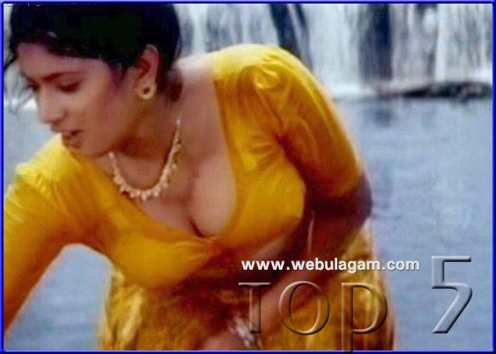 Sanghavi Yesteryear 90s Actress Sexy Navel And Cleavage Show Photos Collection 79