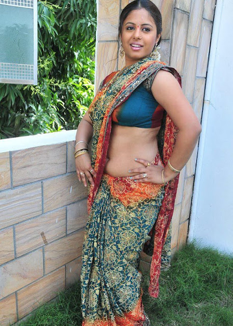 Actress Sunakshi Hot Sexy Navel Show In Saree Spicy Photoshoot Stills 81