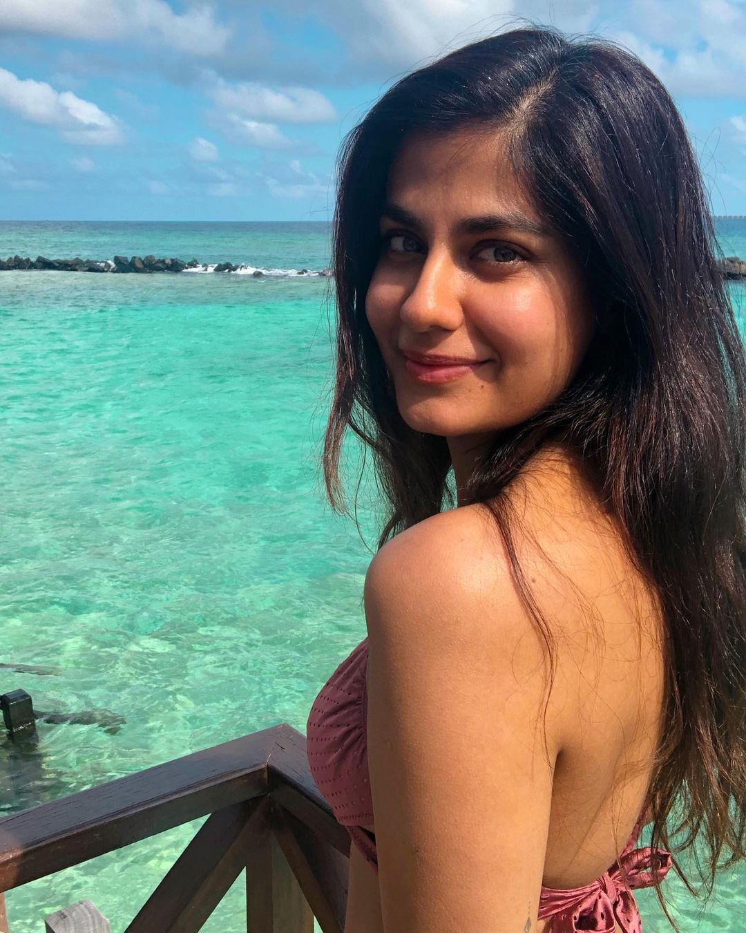 Shreya Dhanwantharys Sizzling Bikini Stuns At Beach Vacation 10
